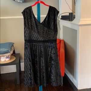 Black velvet dress